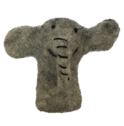 PAPOOSE - felt finger puppet, elephant